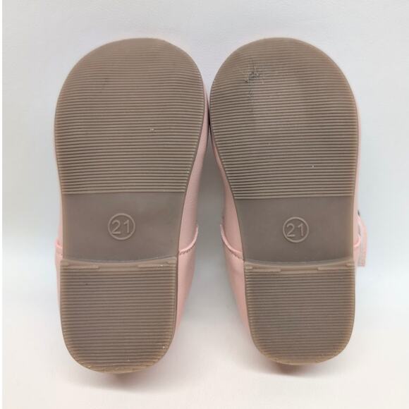 Baby Girl Pink Mary Jane shoes size 5.5 (21) - Picture 5 of 5